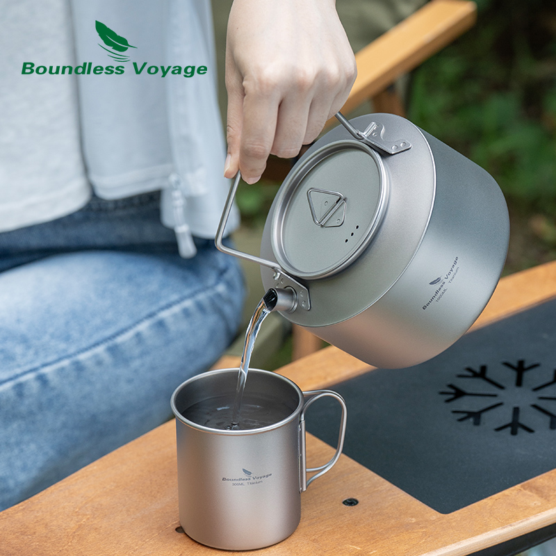 Outdoor Camping Kettle - Bouilloire en titane Boundless Voyage pour