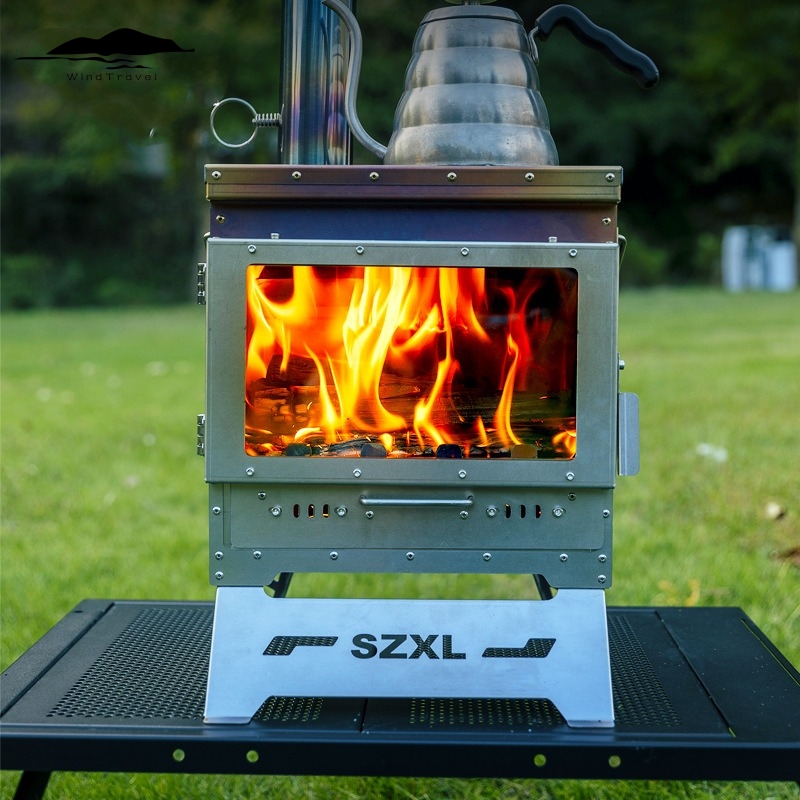 Outdoor Camping Fireplace - Cheminée à bois de chauffage principale,