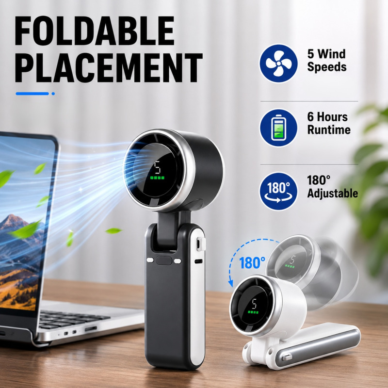 Camping Quiet - Mini ventilateur portable à suspendre au