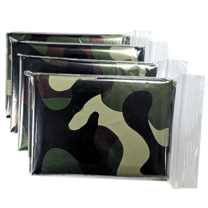 Outdoor Camping Quilt - Couverture thermique d'urgence pliante, imperméable, coupe-vent,