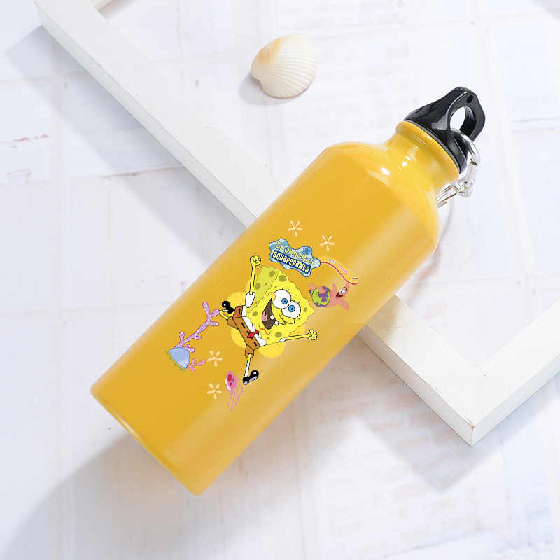 Outdoor Camping Kettle - Bouteille d'eau en aluminium SpongeBob pour