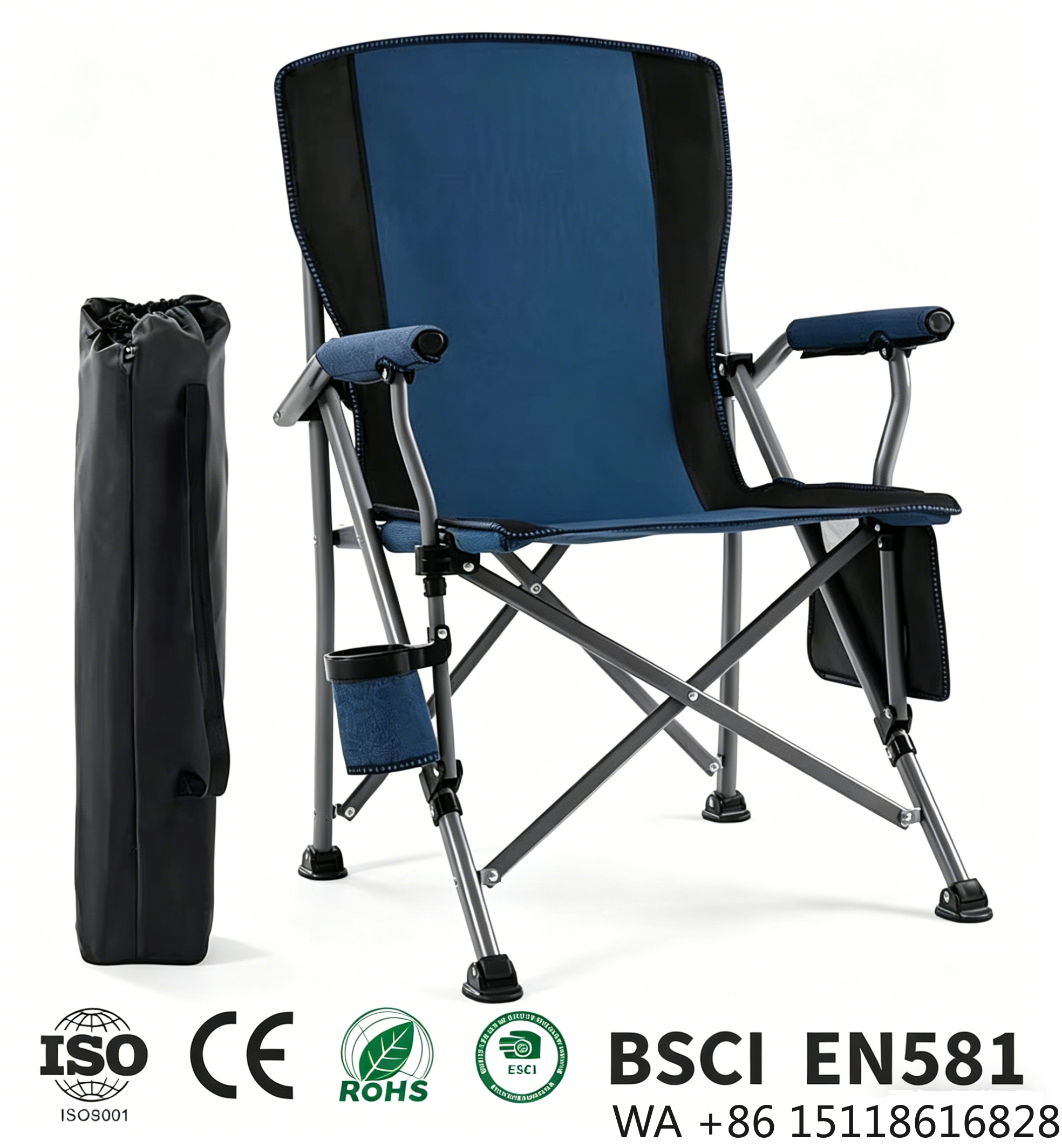 Outdoor Camping Furniture - Chaise de camping pliable portable d'extérieur