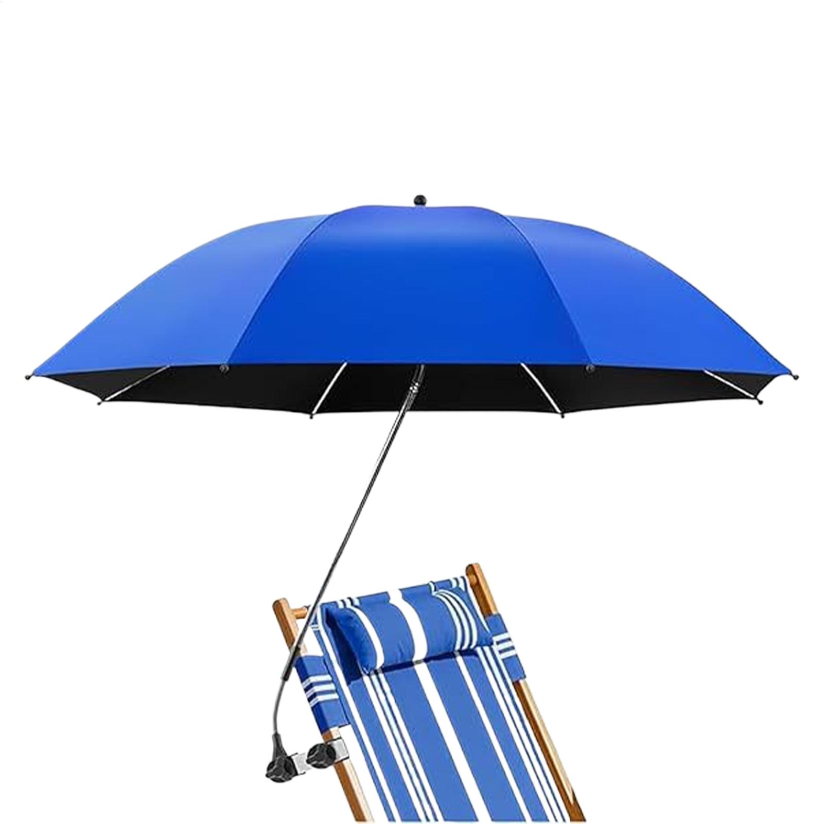 Outdoor Camping Umbrella - Parasol de plage réglable à 360°,