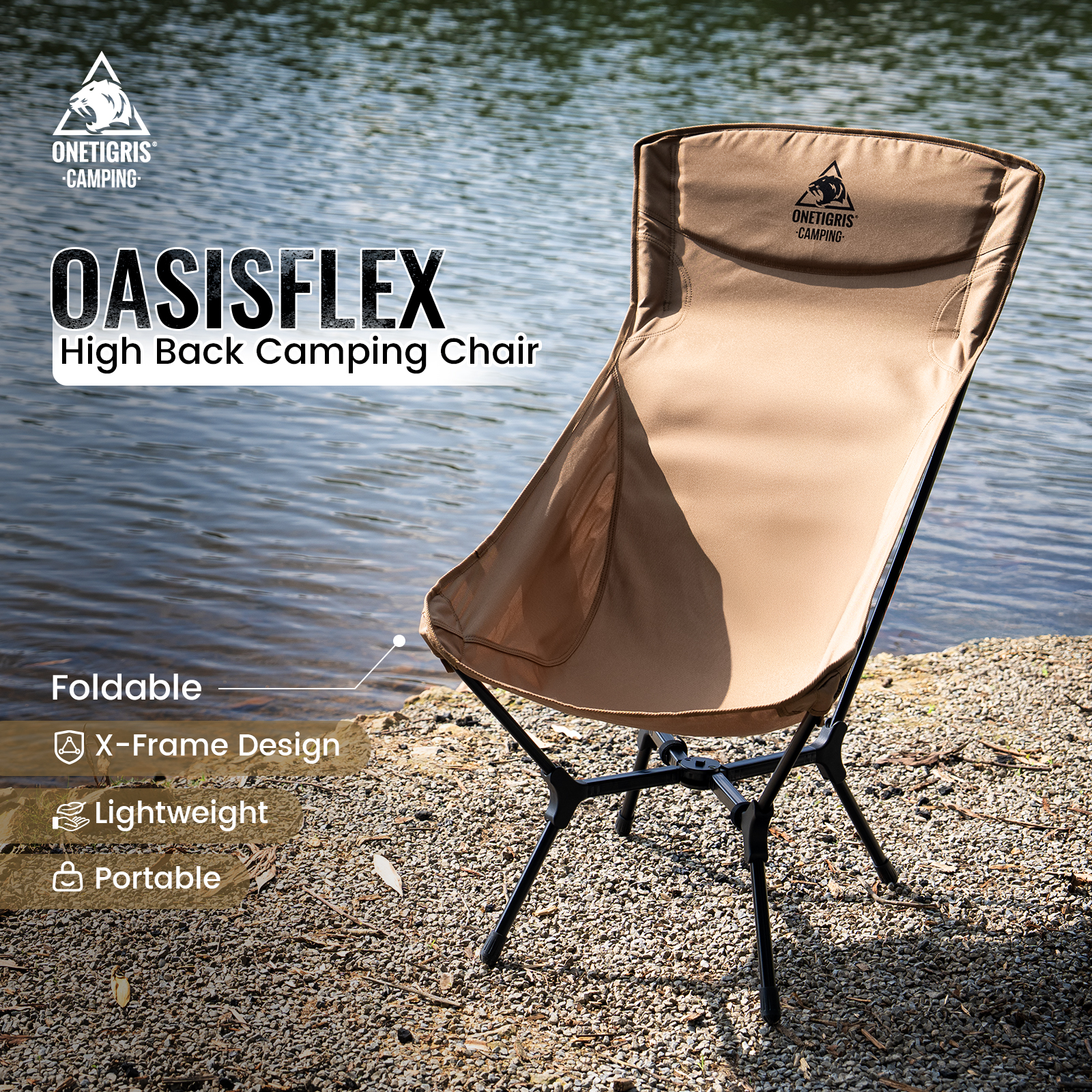 Outdoor Camping Loveseat - OneTigris Oasisflex – chaise pliante de