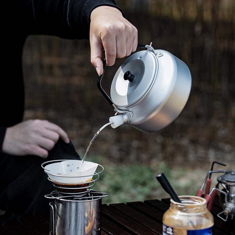 Outdoor Camping Kettle - Théière portable d'extérieur de 800 ml