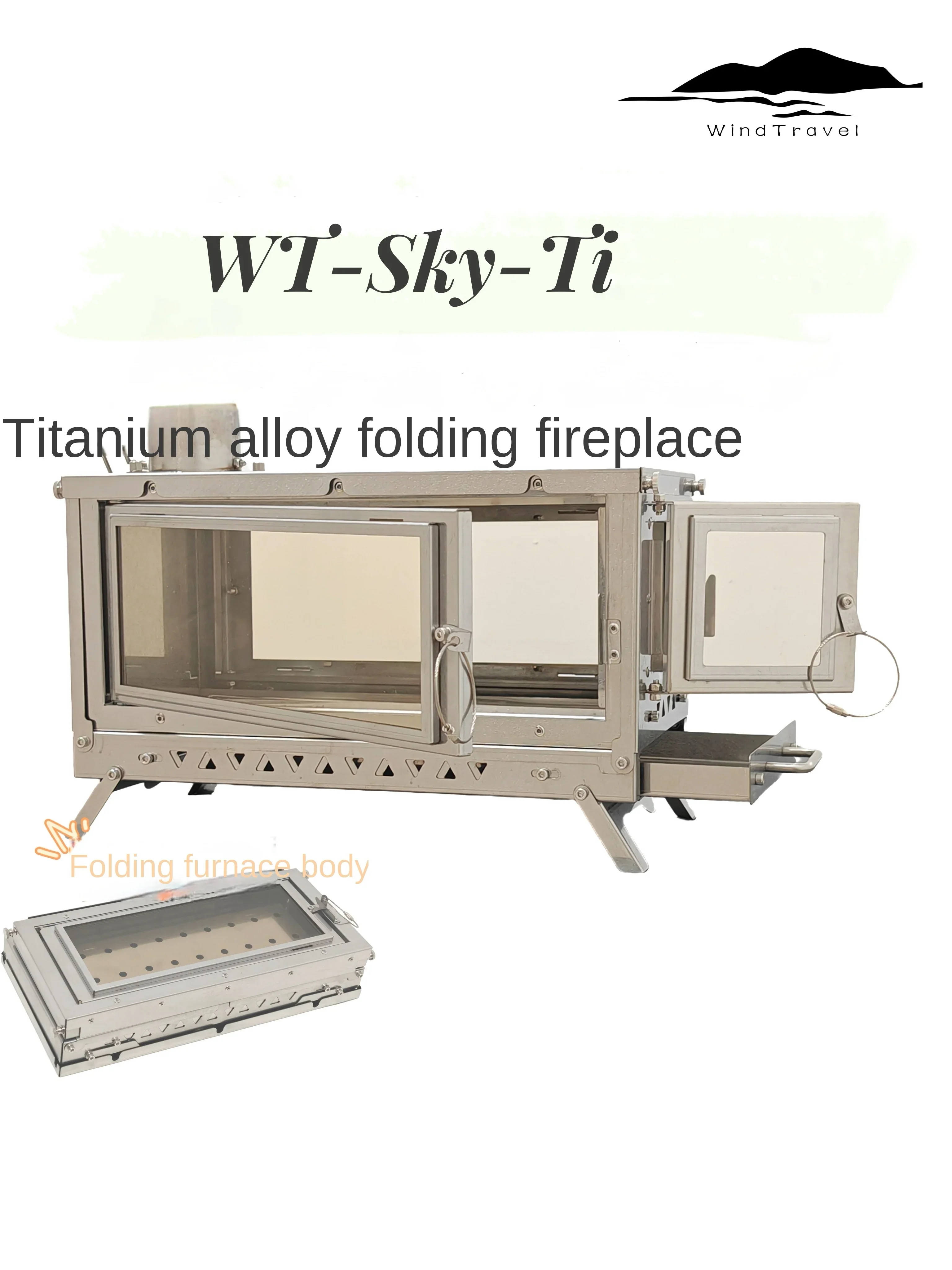 Outdoor Camping Fireplace - Cheminée pliante en alliage de titane