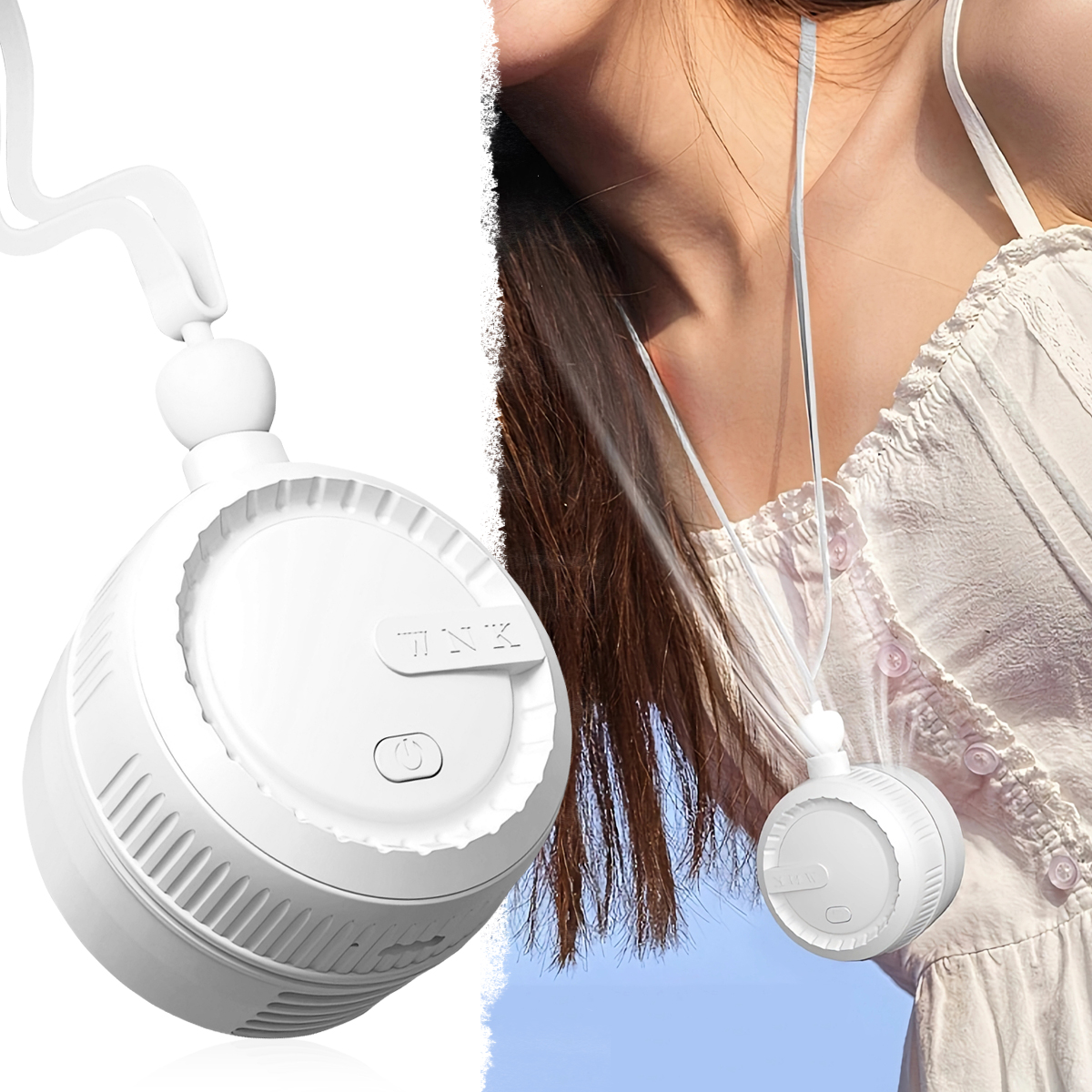 Camping Quiet - Ventilateur de cou rechargeable par USB,