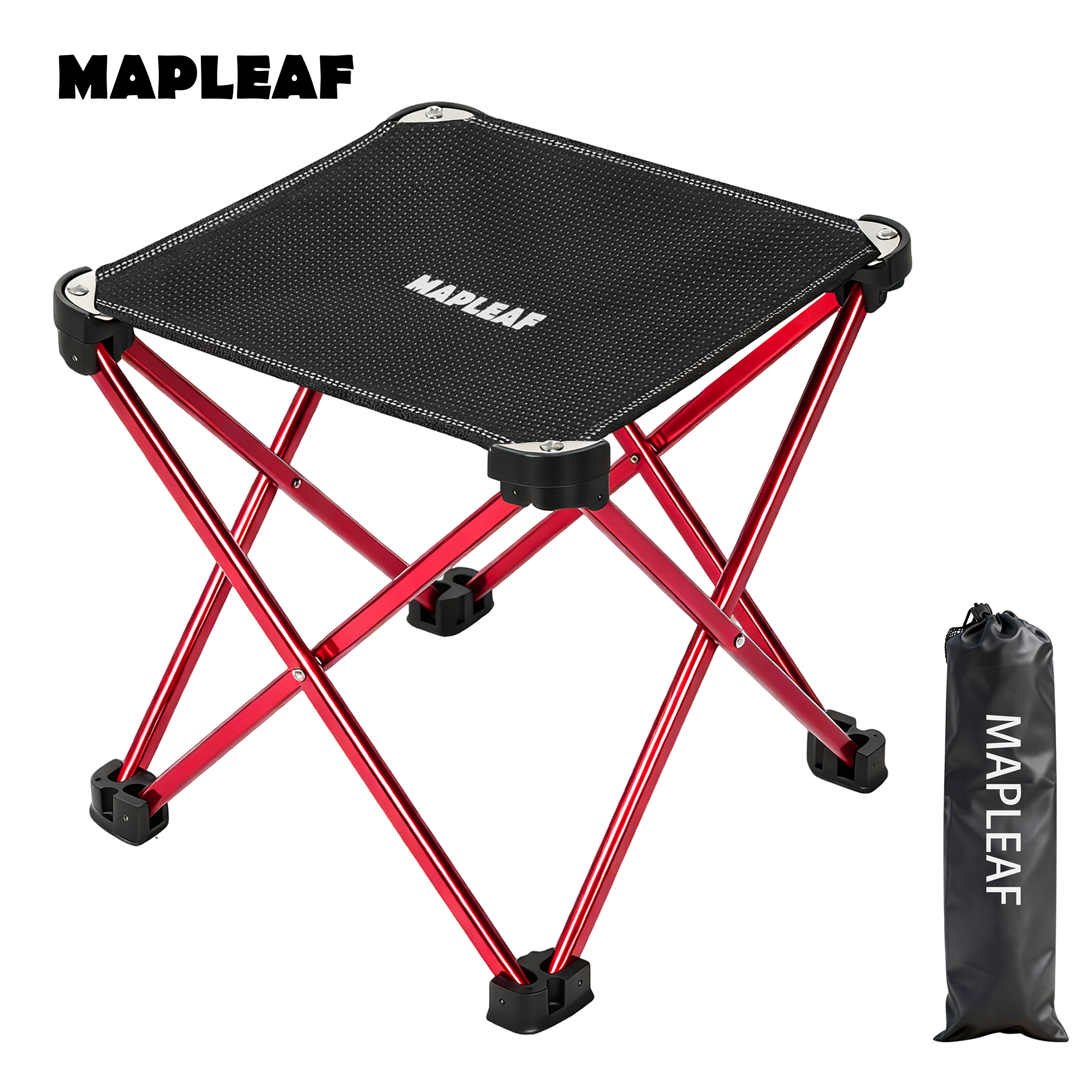 Outdoor Camping Loveseat - MAPLEAF Tabouret Pliable Portable Alliage Aluminium