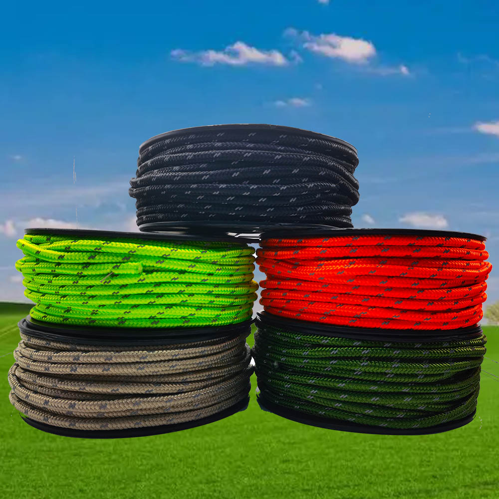 Outdoor Camping Umbrella - Cordon Paracord Réfléchissant 30M 6mm, Corde