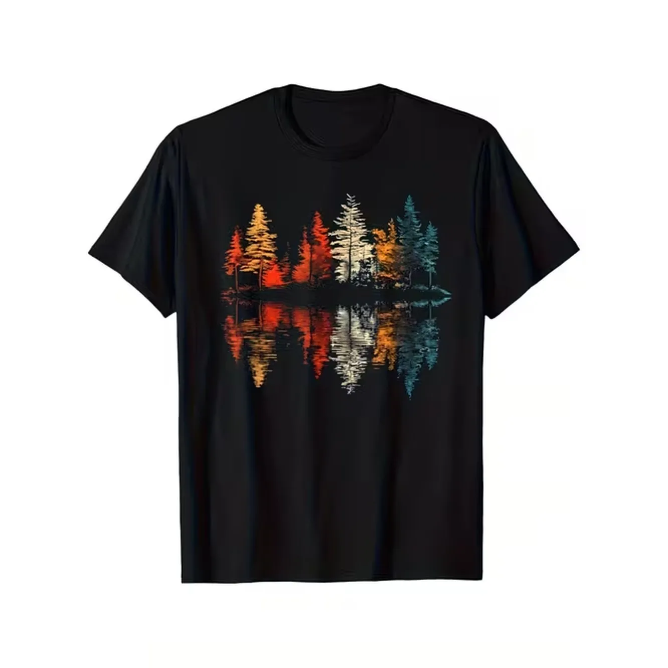 Outdoor Activities In Camping - T-shirt pour homme avec imprimé rétro