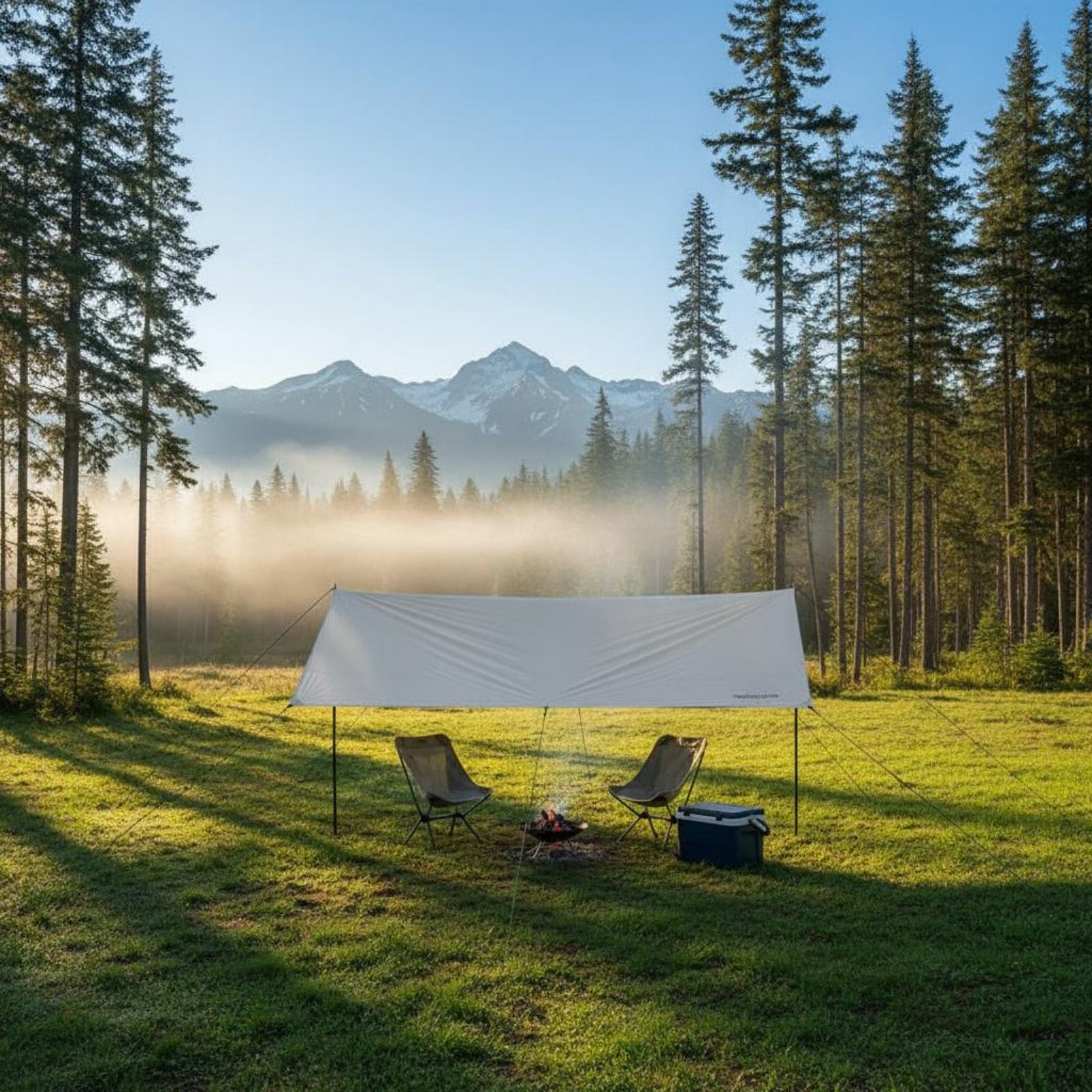 Outdoor Camping Tarp - Bâche de camping imperméable, protection portable