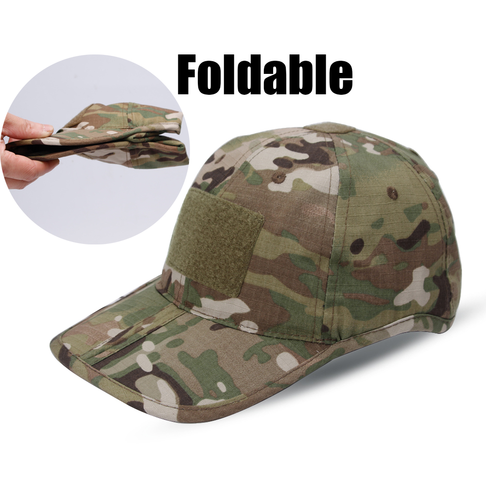 Zd Outdoor Camping - Casquette de Baseball de Camouflage pliable,