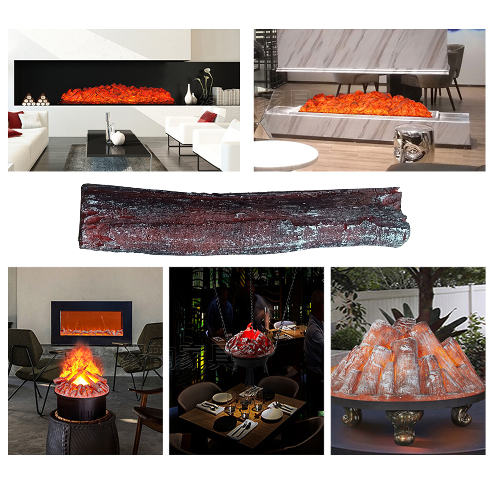Outdoor Camping Fireplace - Simulation de bande de charbon de