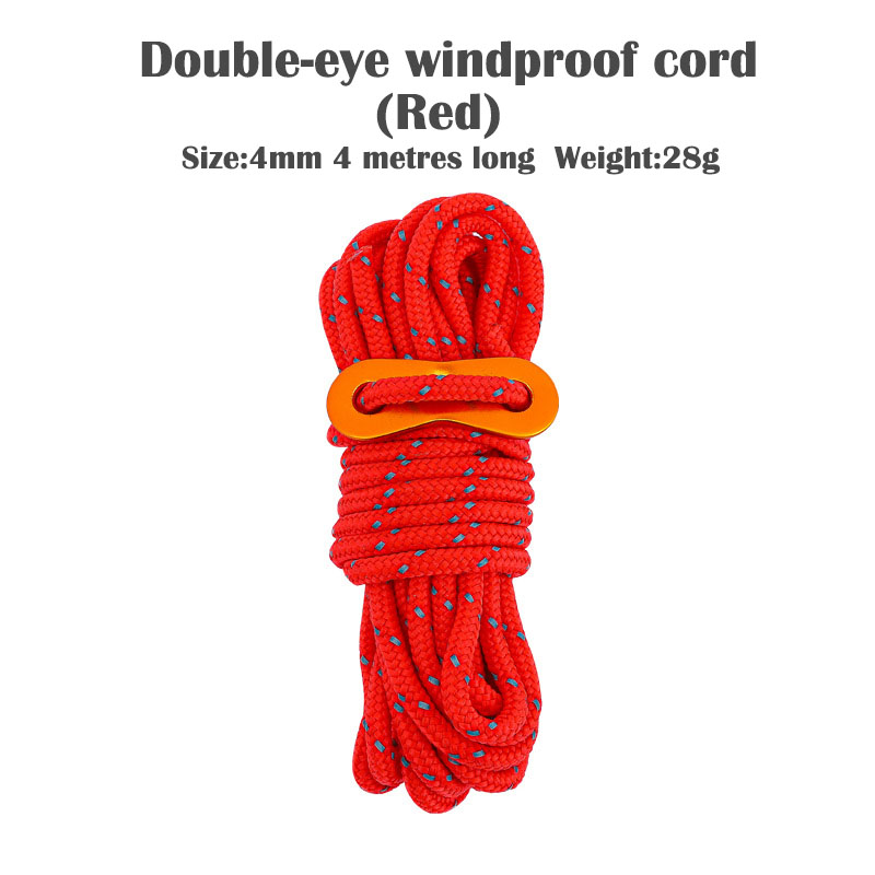 Outdoor Camping Tarp - Cordes de tente 4 mm, cordon