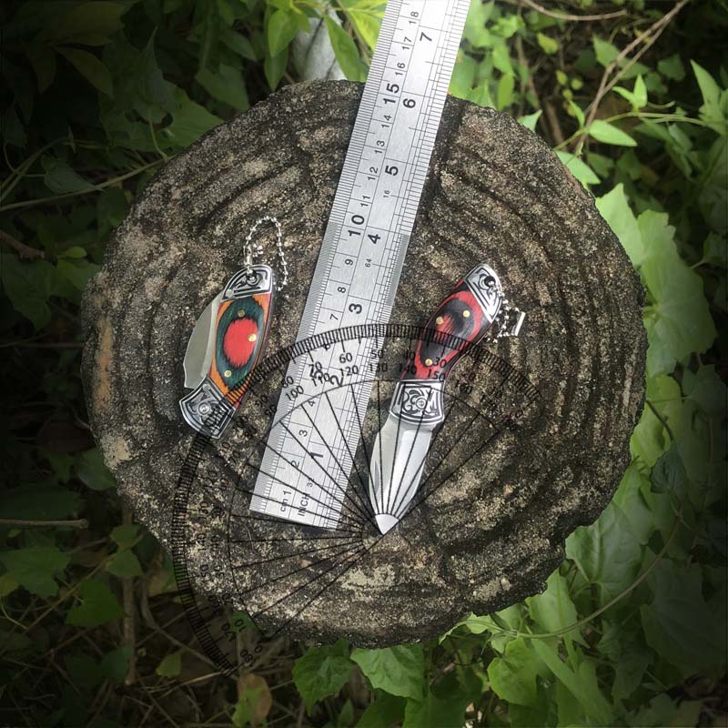 Zd Outdoor Camping - Petit couteau d'extérieur, lame pliante multifonctionnelle,