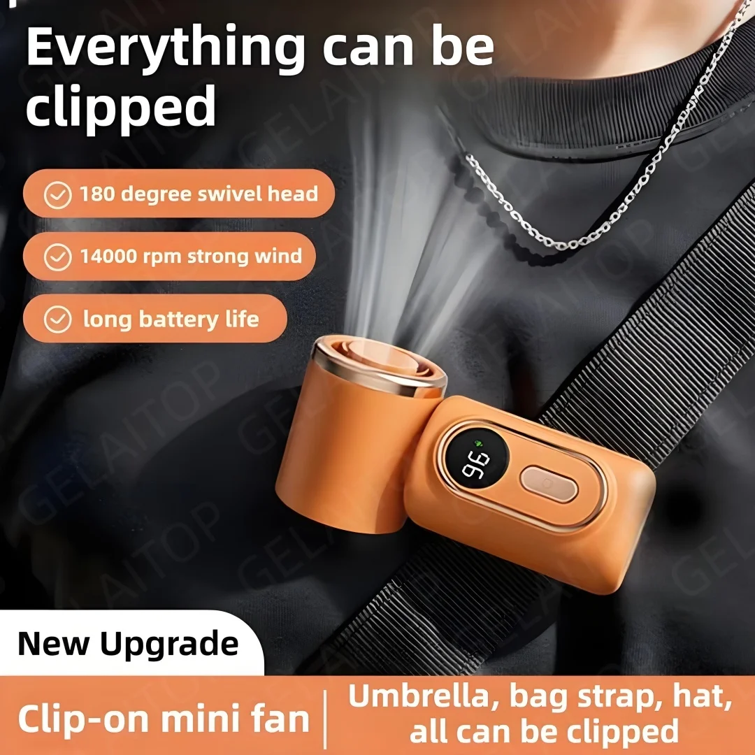 Outdoor Camping Umbrella - Mini ventilateur portable à clip avec