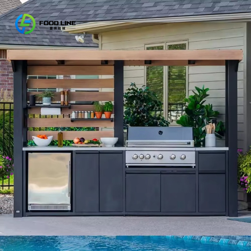 Outdoor Camping Kitchen With Sink - Station de cuisine extérieure personnalisée, portable,