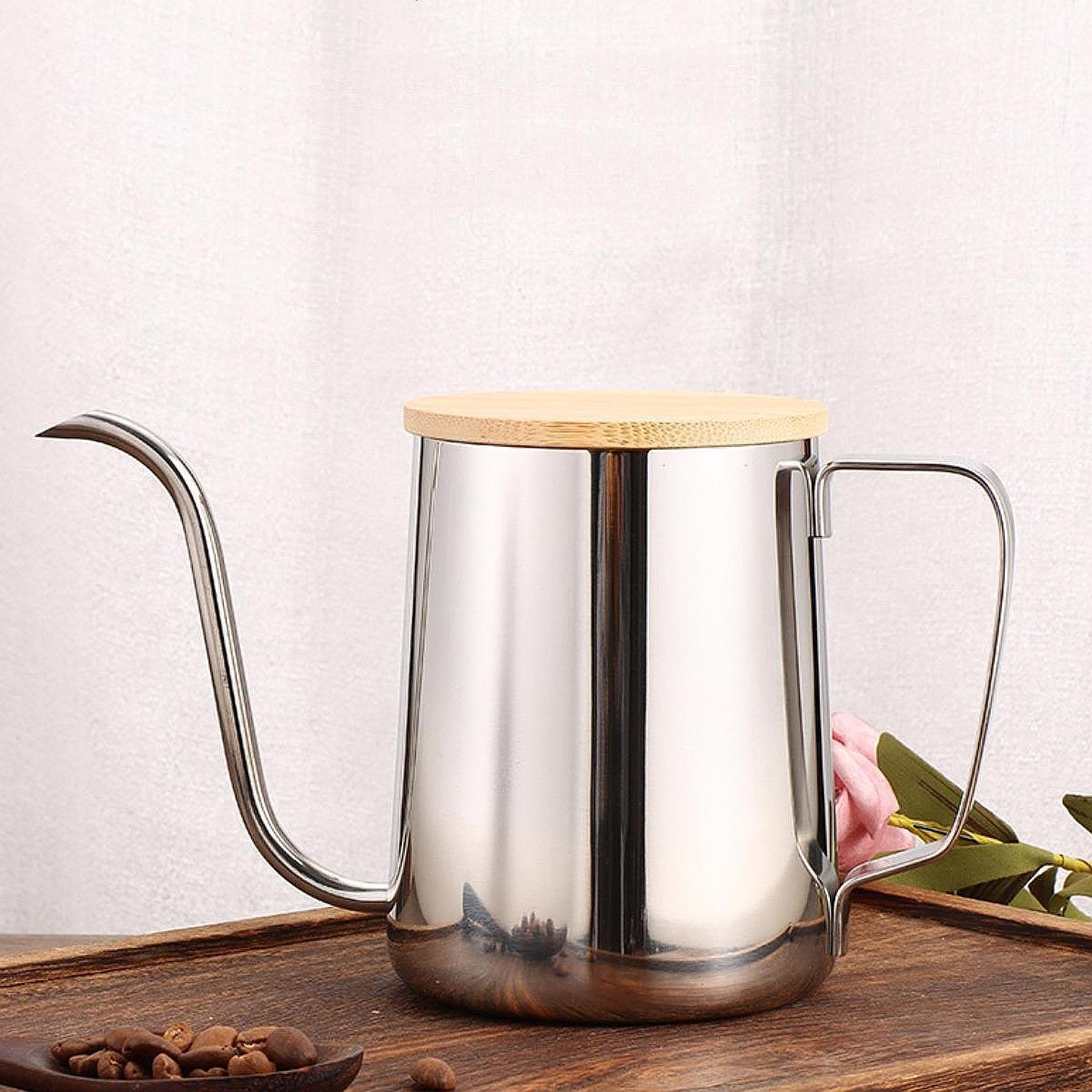 Outdoor Camping Kettle - Verser sur bouilloire Camping cafetière 600ml