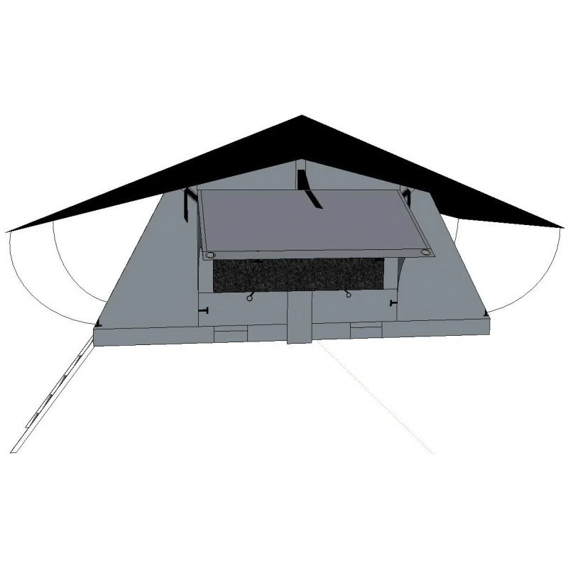 Outdoor Camping Tent Waterproof - Tente de toit souple pliable 4x4
