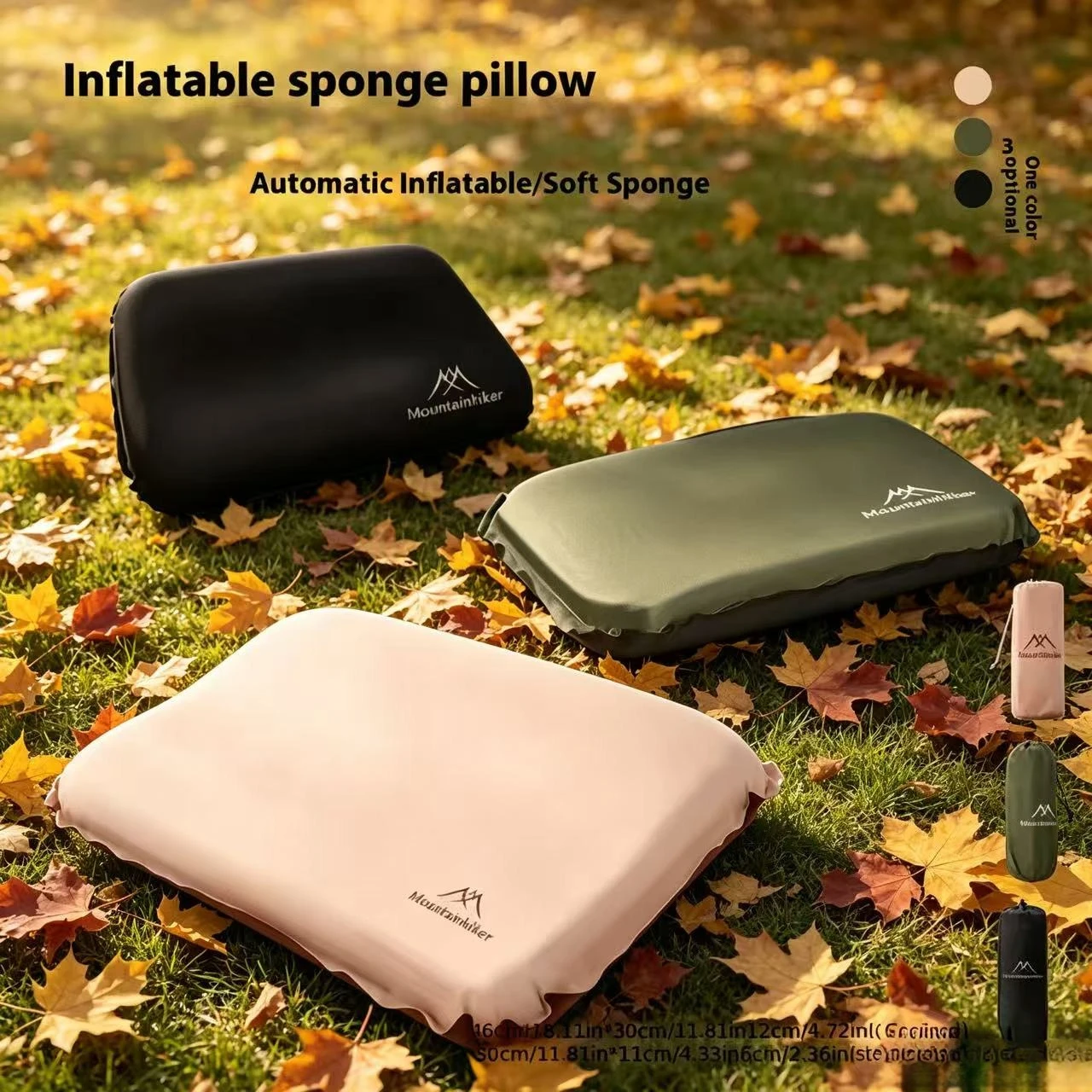 Camping Quiet - Mountainhiker Nouvel Oreiller Gonflable Automatique, Confortable,