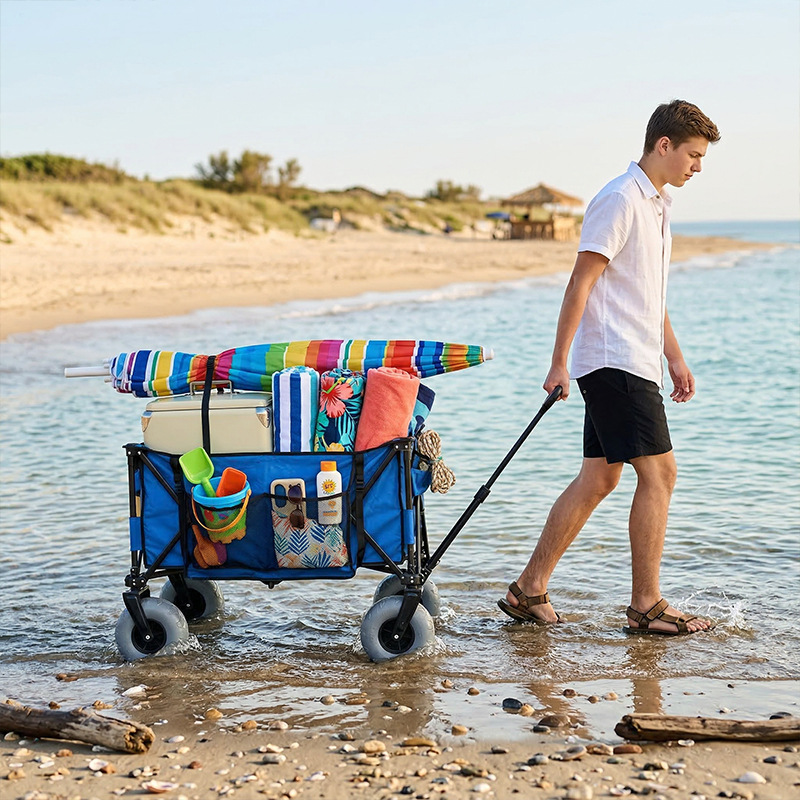 Chariot de plage pliable en mé - Outdoor Camping Furniture avis et prix