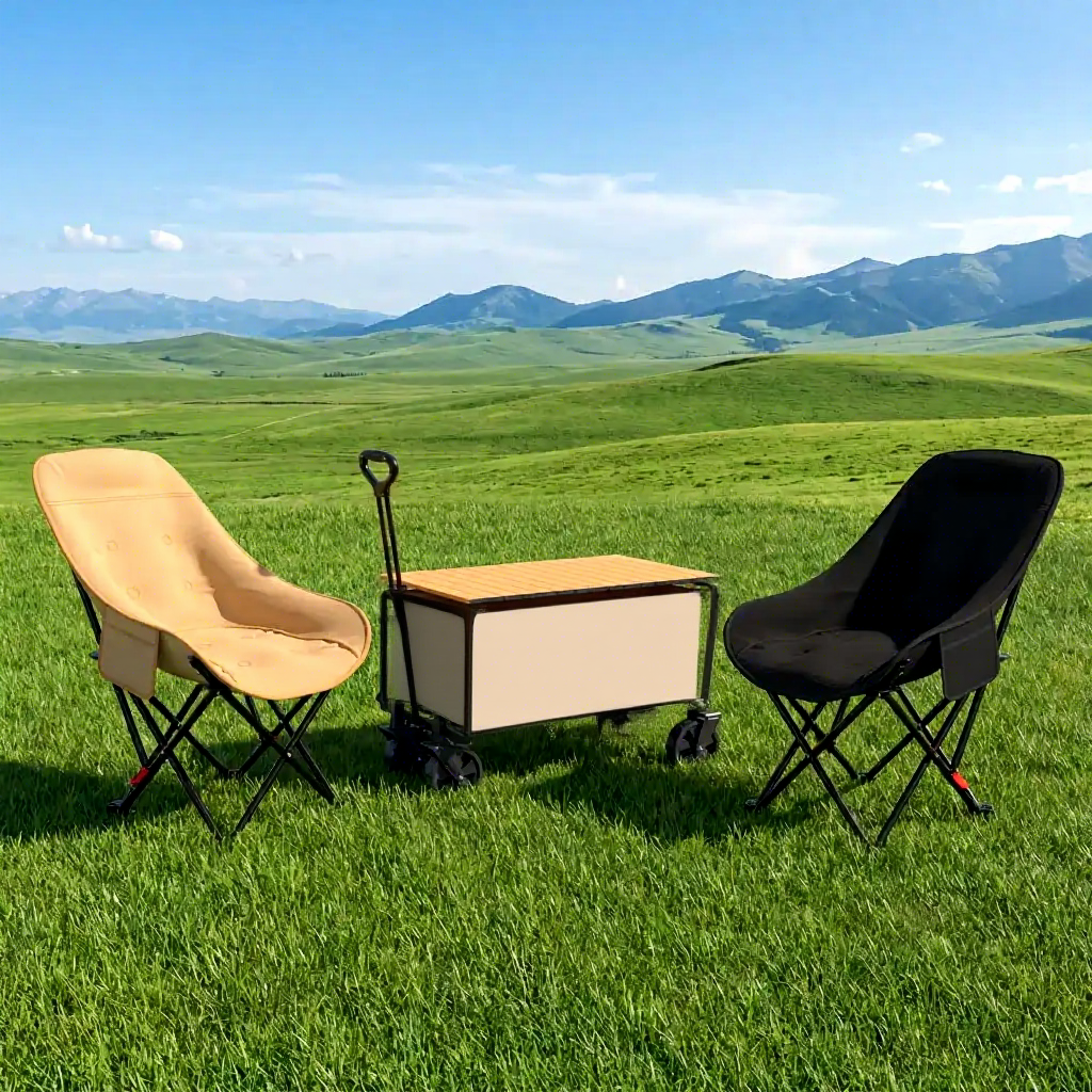 Chariot utilitaire pliable à q - Outdoor Camping Furniture avis et prix