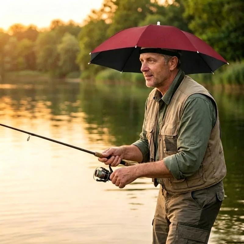Chapeau parapluie pliable impe - Outdoor Camping Umbrella avis et prix