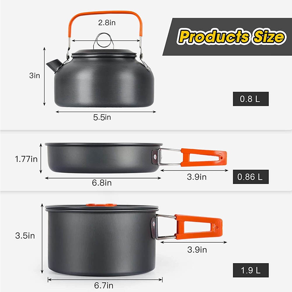 Ensemble de cuisson portable p - Outdoor Camping Kettle avis et prix