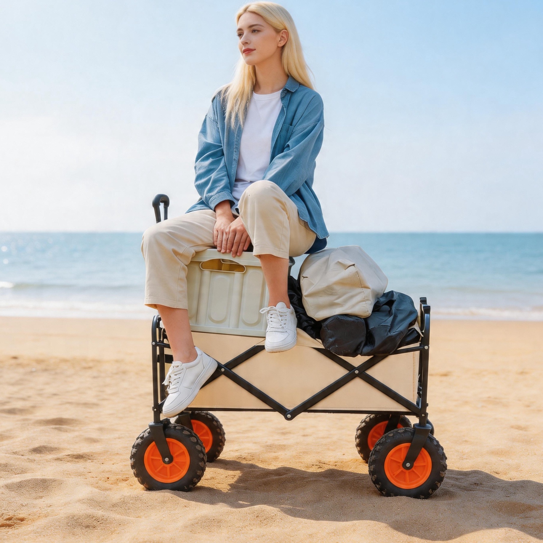 Chariot de camping pliable rob - Outdoor Camping Furniture avis et prix