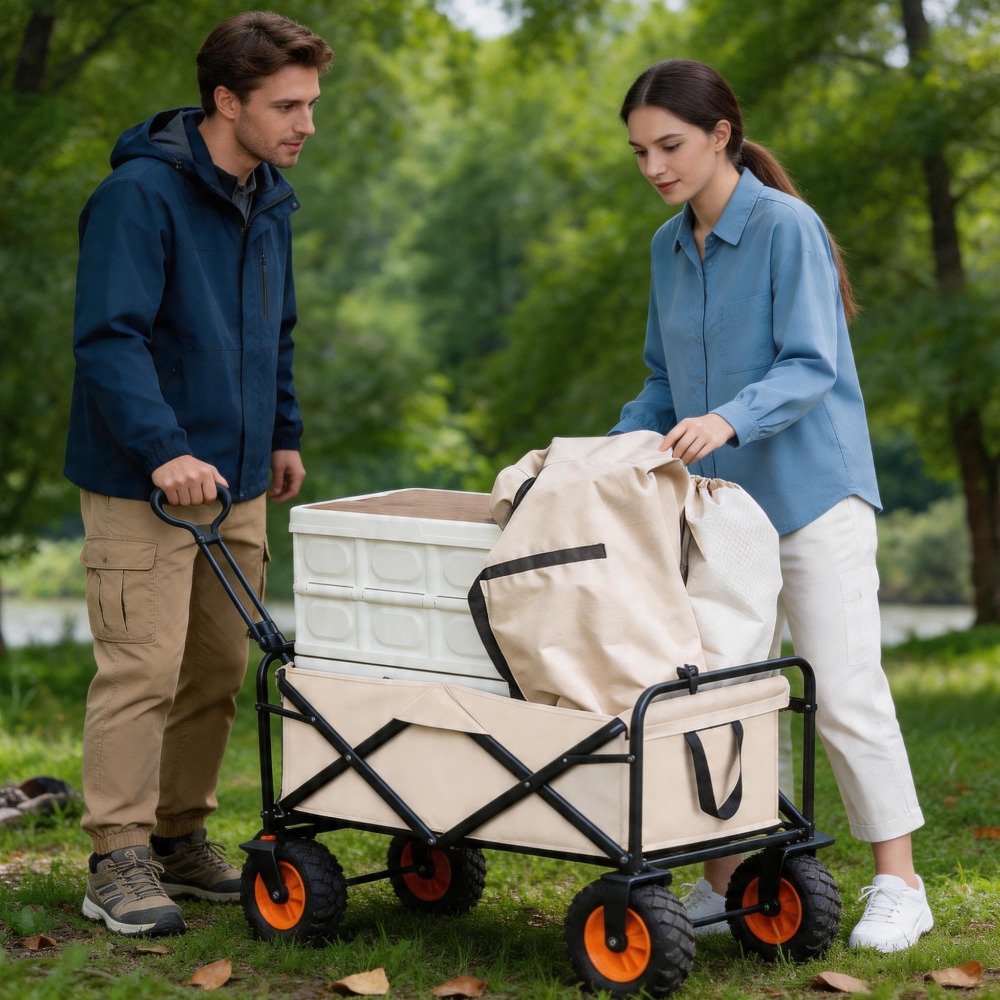 Chariot de camping pliable rob - Outdoor Camping Furniture avis et prix