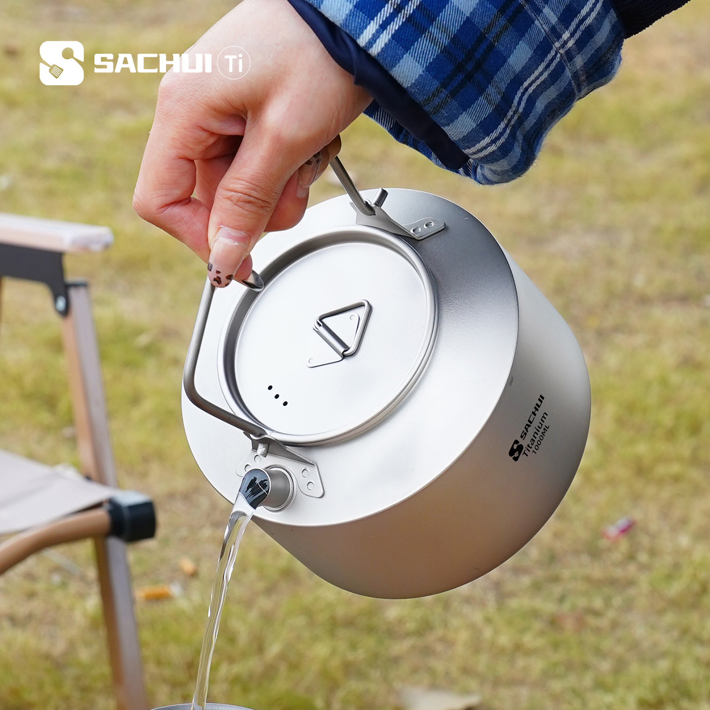 Bouilloire en titane pur de 10 - Outdoor Camping Kettle avis et prix