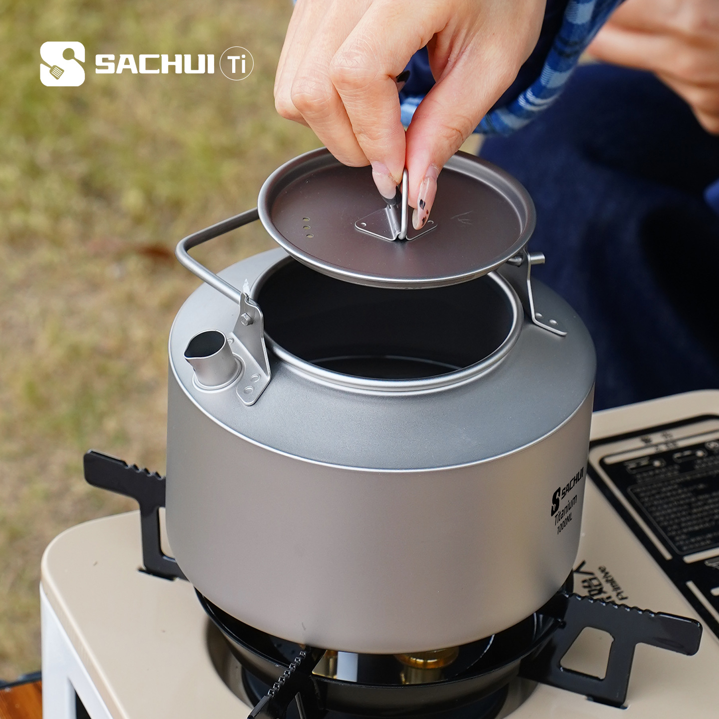 Bouilloire en titane pur de 10 - Outdoor Camping Kettle avis et prix
