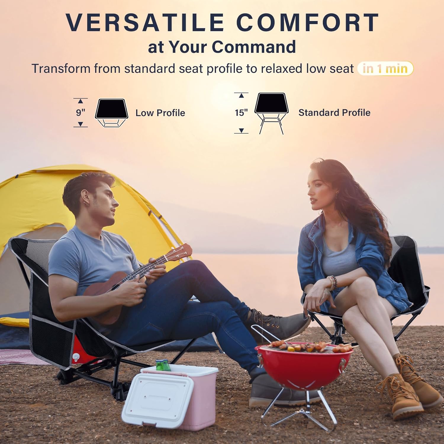 Chaise de camping légère, chai - Outdoor Camping Furniture avis et prix