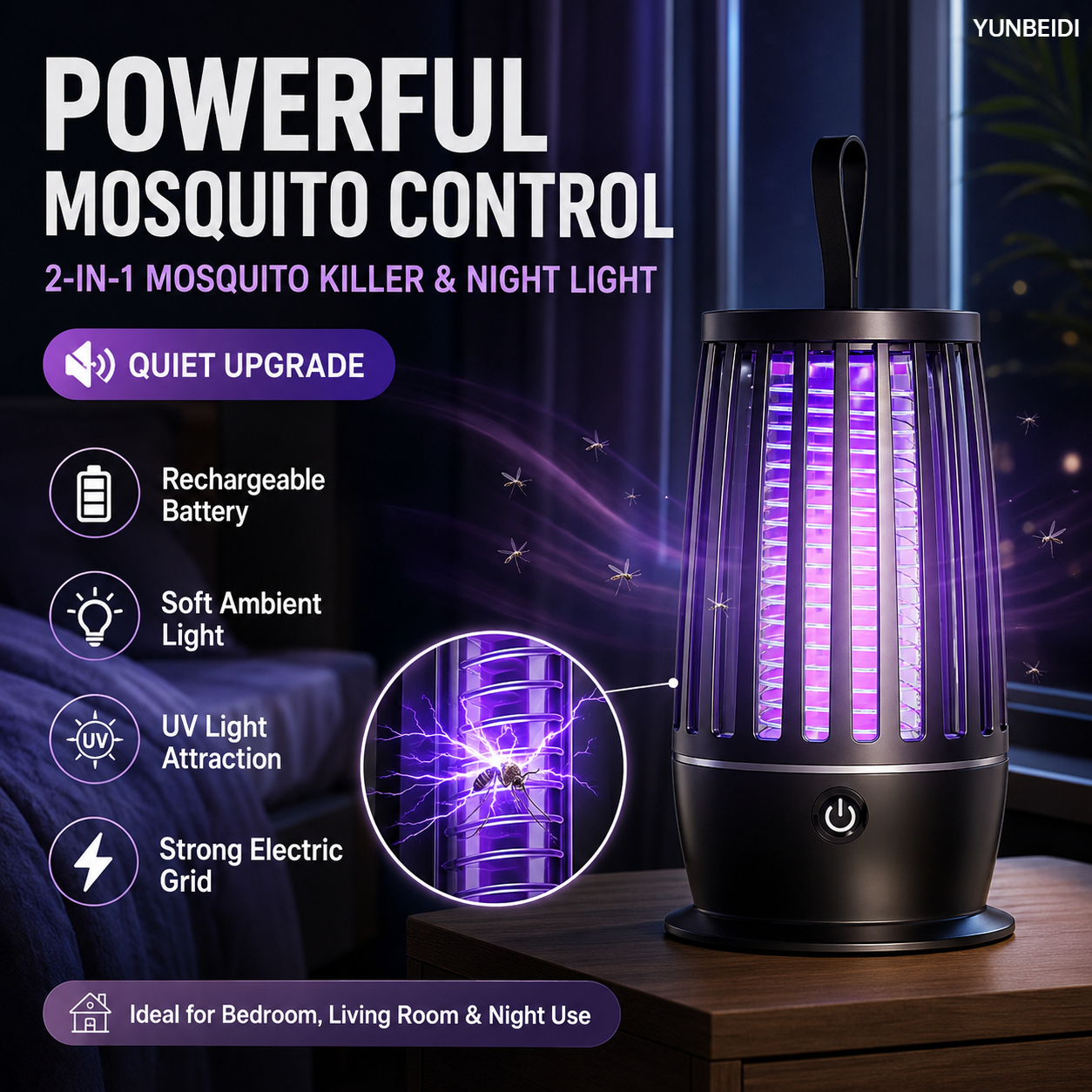 Lampe anti-moustiques 2 en 1,  - Camping Quiet avis et prix