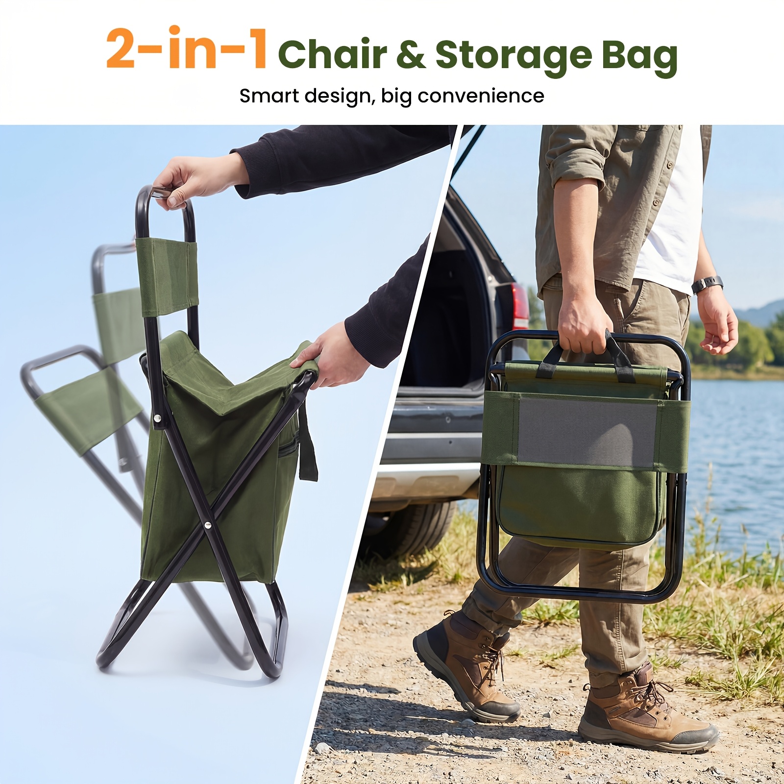 Chaise de camping 2 en 1 avec  - Outdoor Camping Loveseat avis et prix