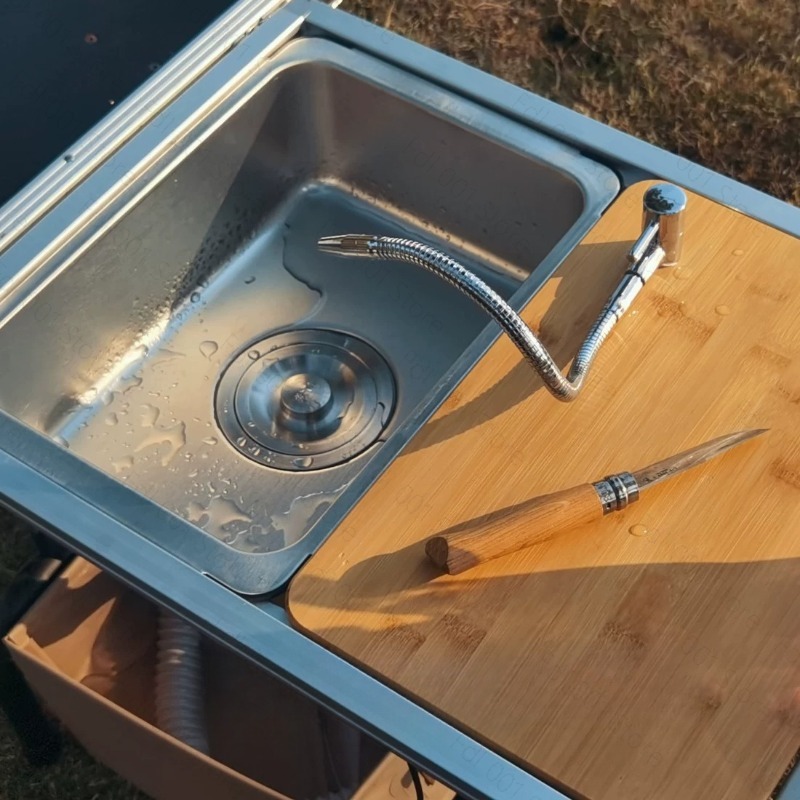 Module d'évier de camping avec - Outdoor Camping Kitchen With Sink avis et prix