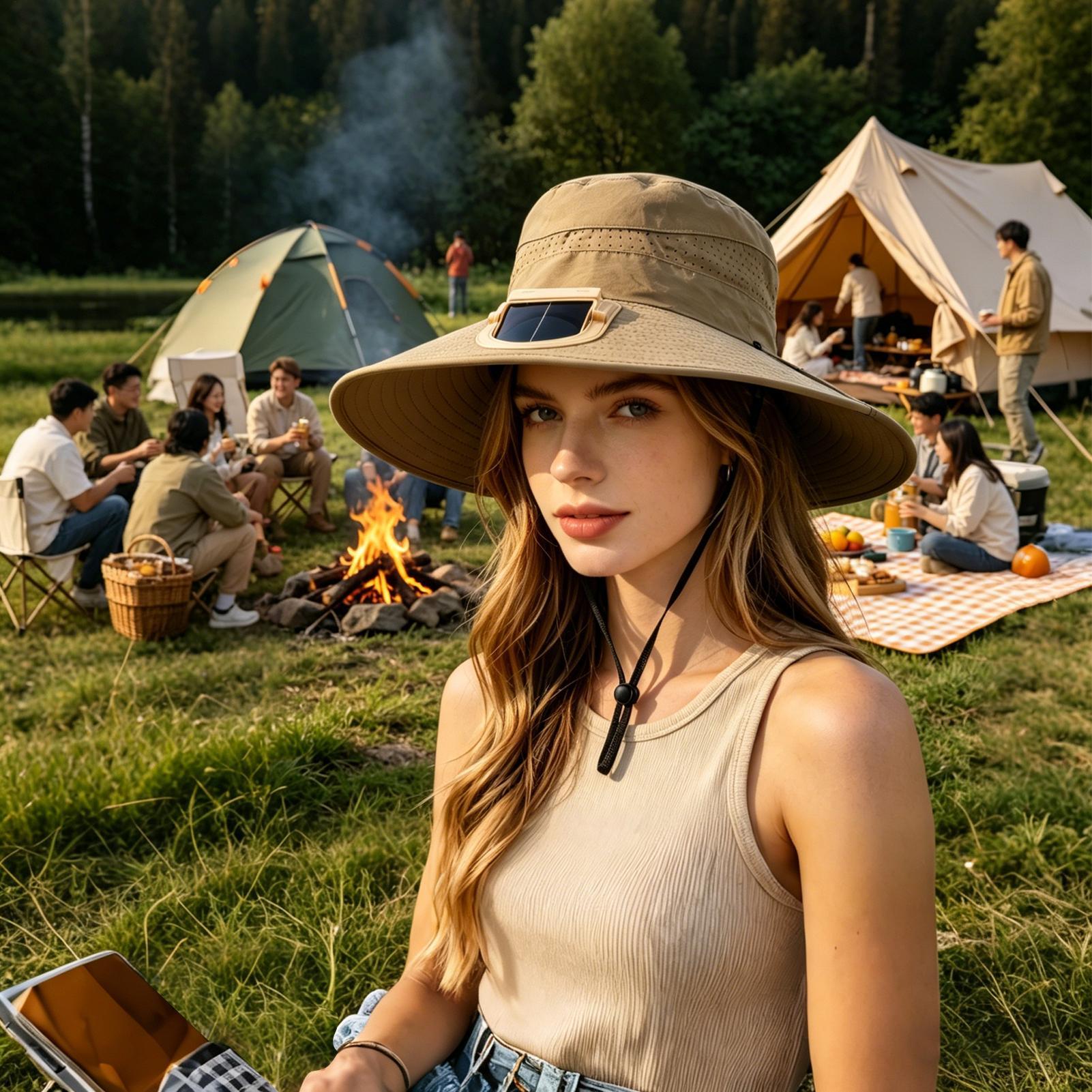 Chapeau avec ventilateur, resp - Outdoor Camping Hat avis et prix