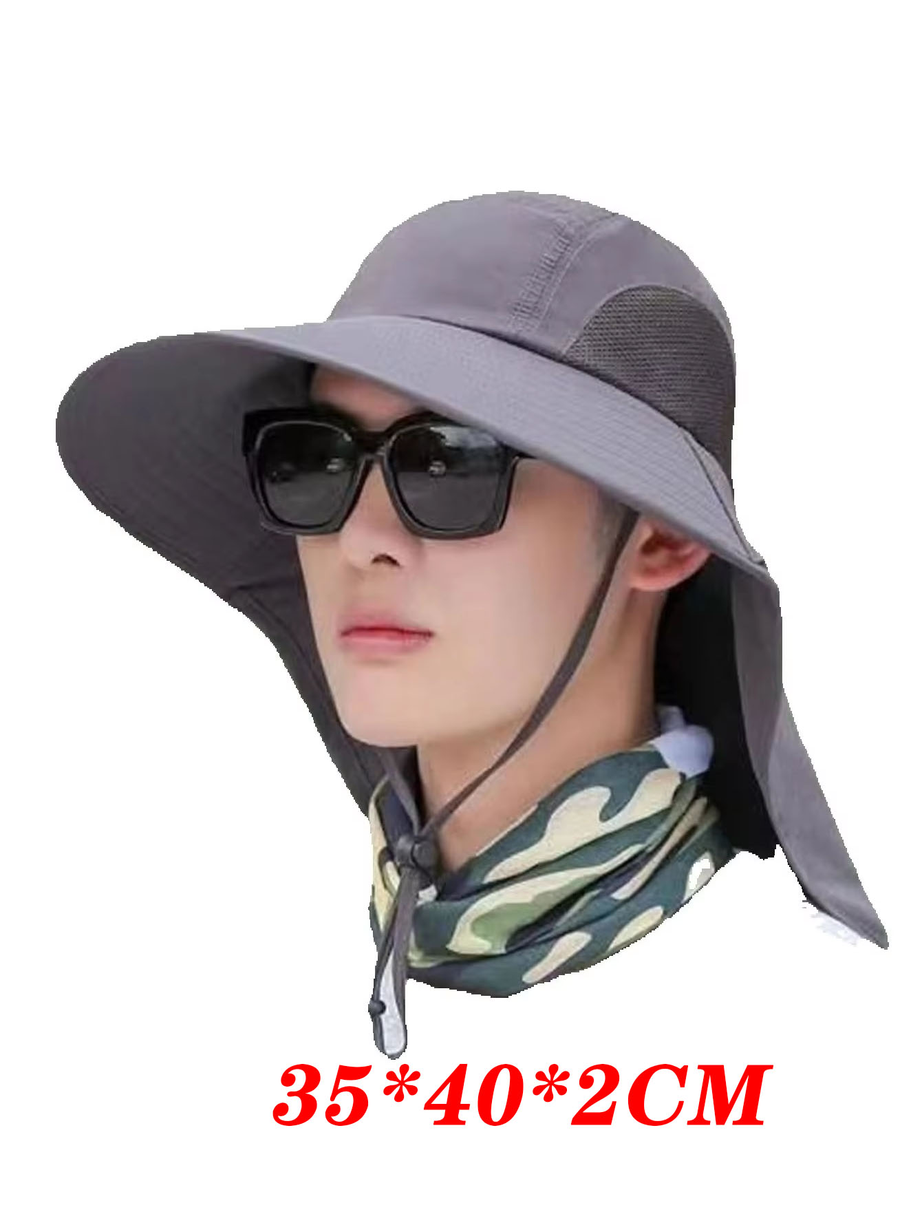 Chapeau de soleil avec écharpe - Outdoor Activities In Camping avis et prix