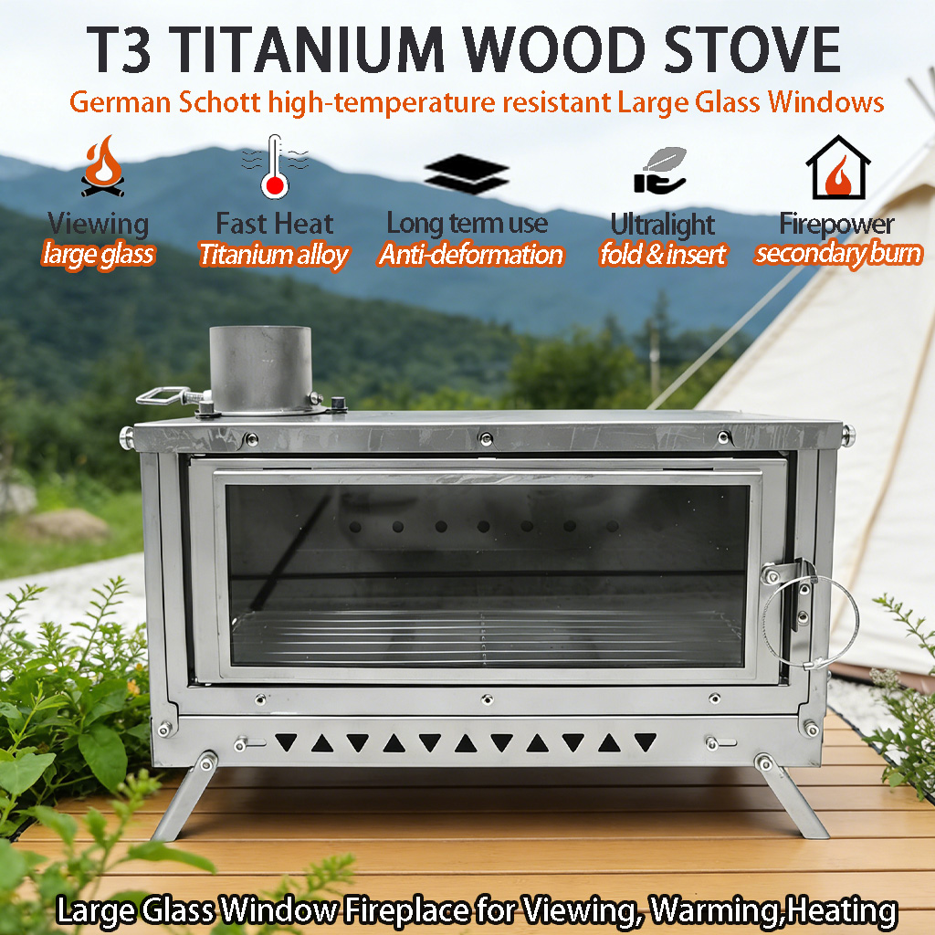 Poêle de tente DANCHEL T3 en t - Outdoor Camping Fireplace avis et prix