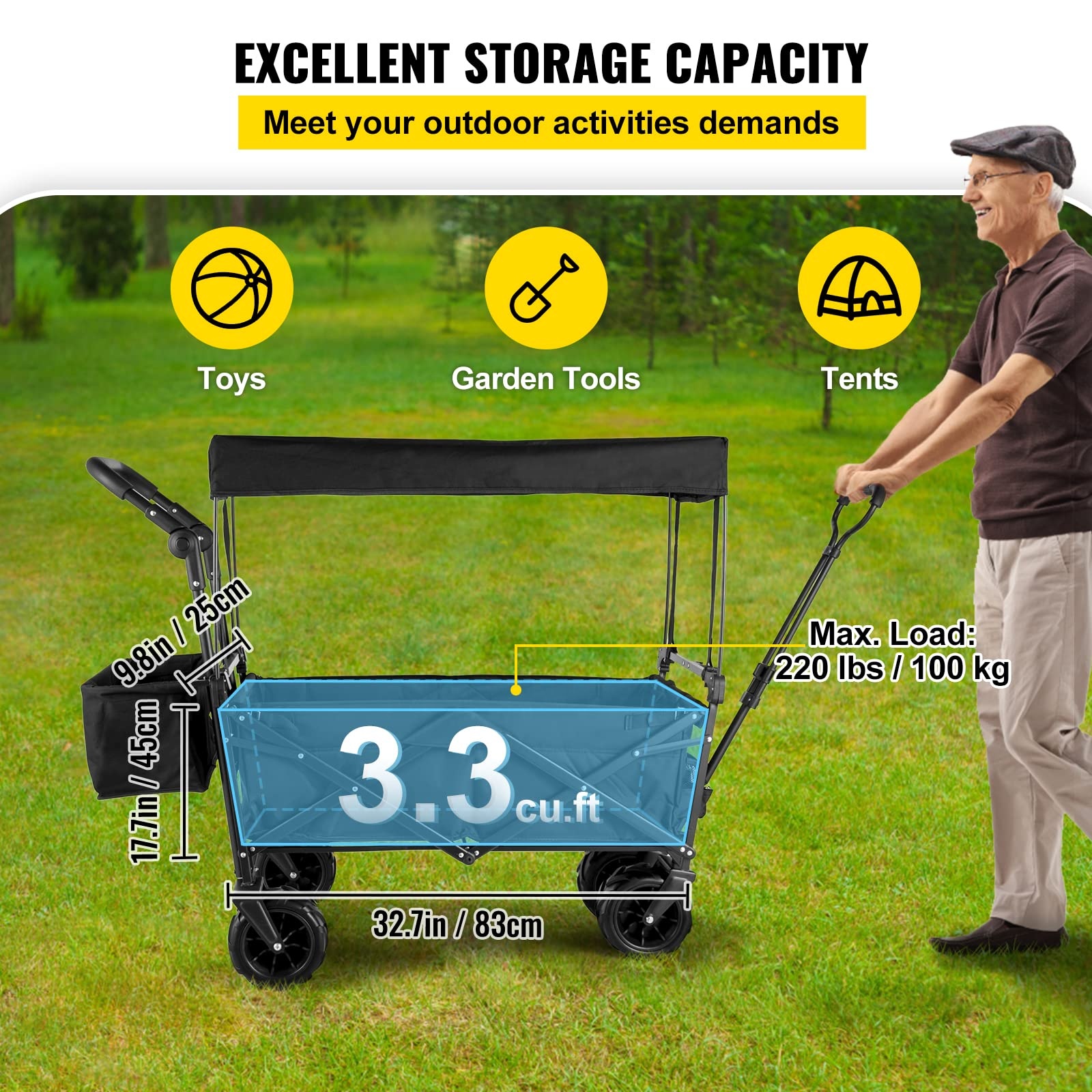 Chariot de camping pliable d'e - Outdoor Camping Furniture avis et prix