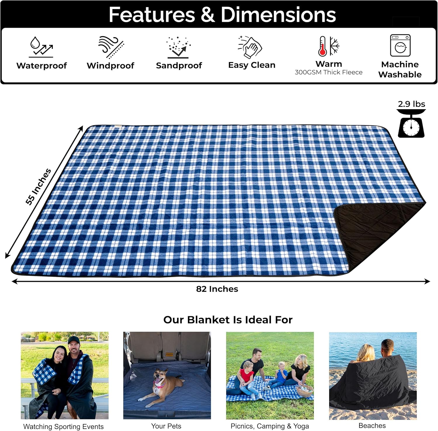 Grande couverture imperméable  - Outdoor Camping Quilt avis et prix