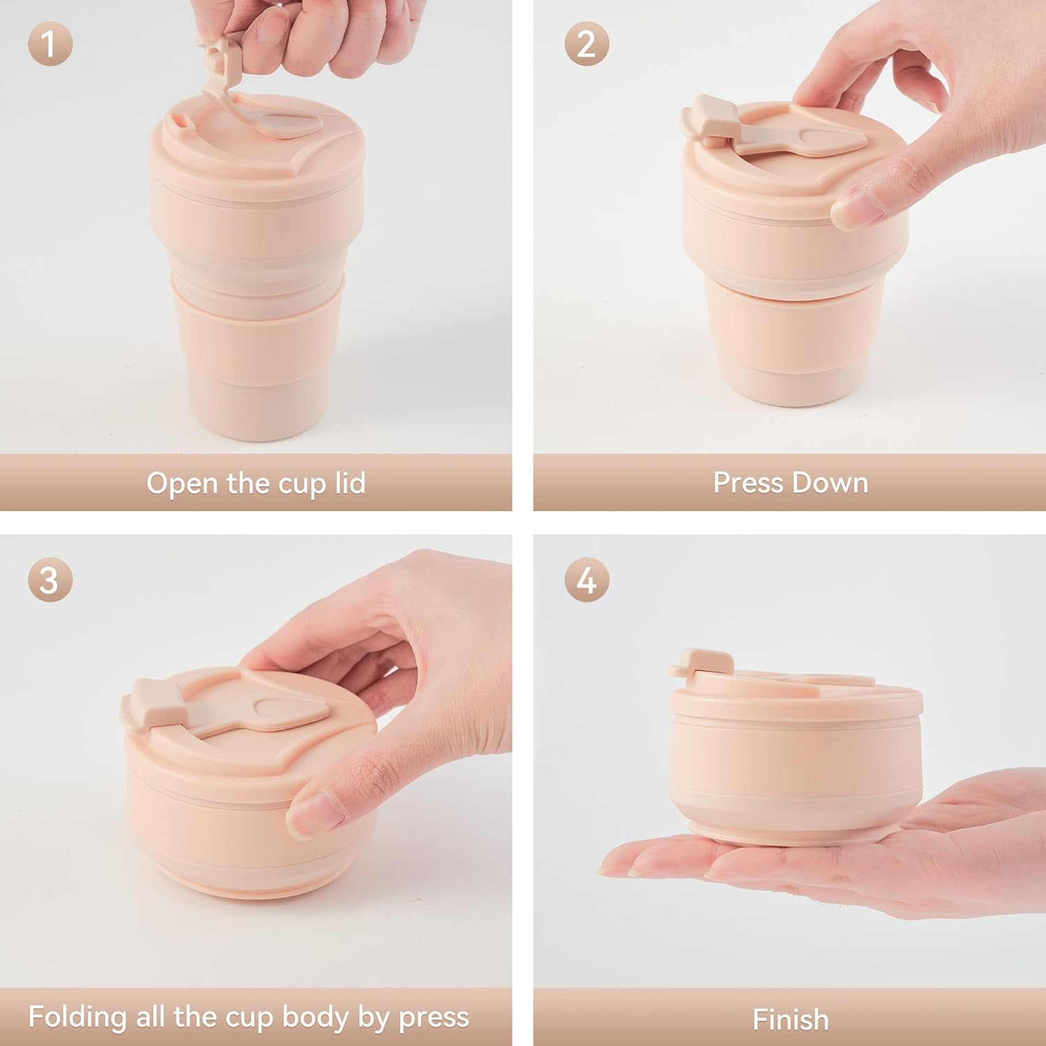 Tasse de voyage pliable en sil - Outdoor Activities In Camping avis et prix