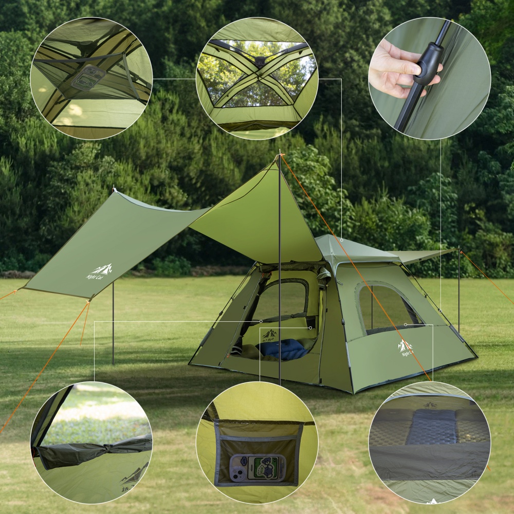 Tente de camping 3 personnes N - Outdoor Camping Tarp avis et prix