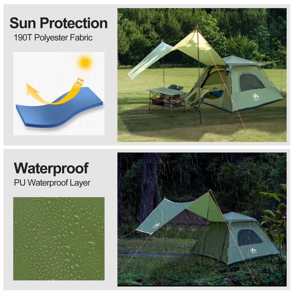 Tente de camping 3 personnes N - Outdoor Camping Tarp avis et prix