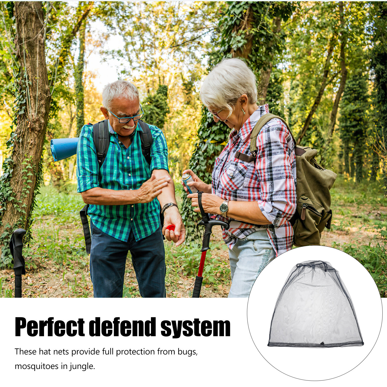 Lot de 2 moustiquaires de tête - Outdoor Camping Hat avis et prix