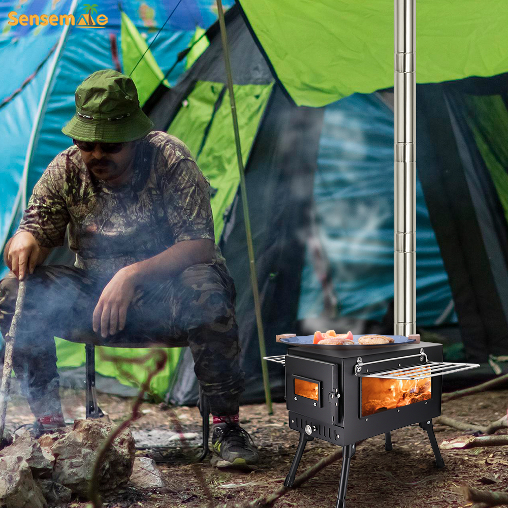 Poêle à bois portable pour cam - Outdoor Camping Fireplace avis et prix