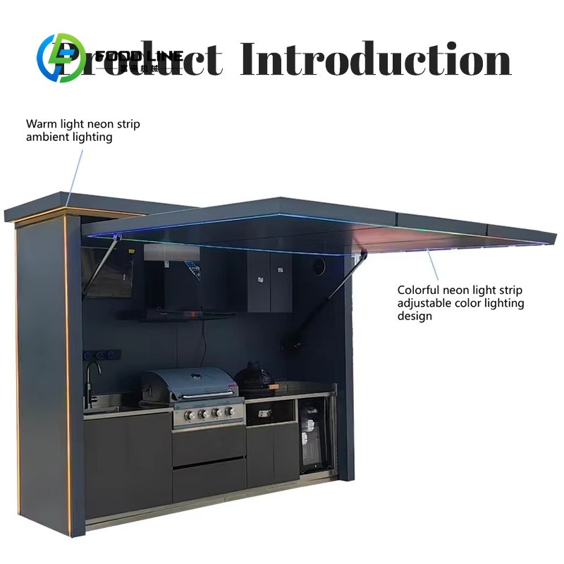 Chariot de cuisine portable pe - Outdoor Camping Kitchen With Sink avis et prix