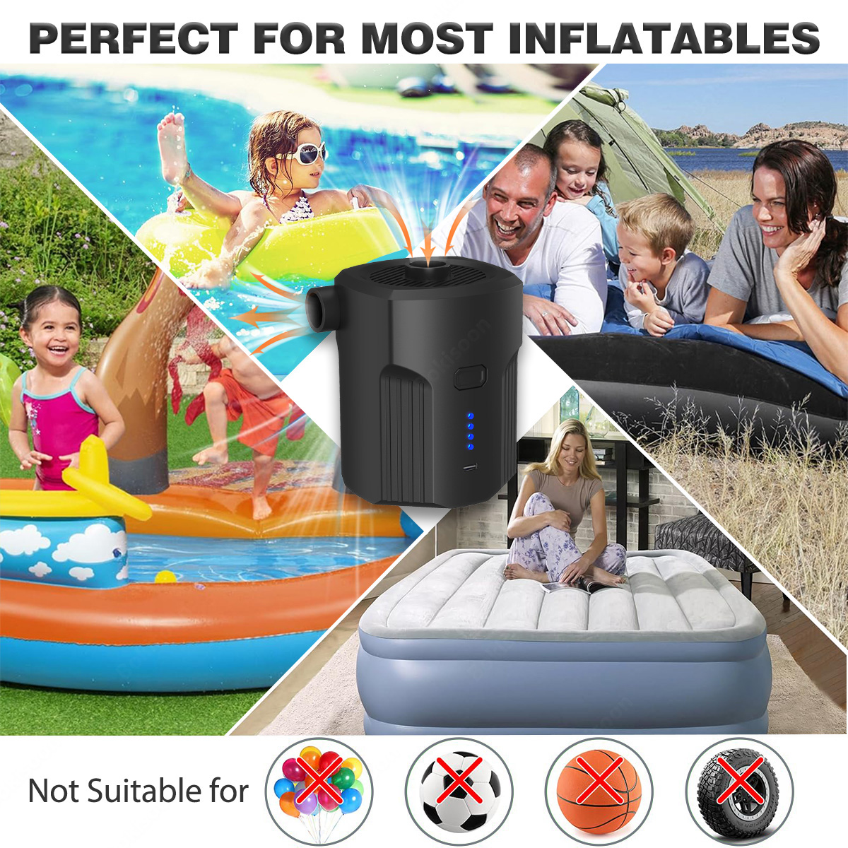 Pompe à air électrique portabl - Outdoor Camping Quilt avis et prix
