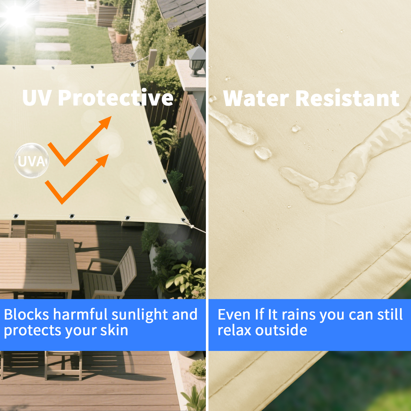 Voile d'ombrage imperméable av - Outdoor Camping Tarp avis et prix