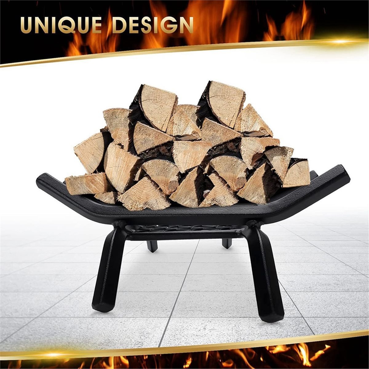 Nouvelle grille à bûches de ch - Outdoor Camping Fireplace avis et prix